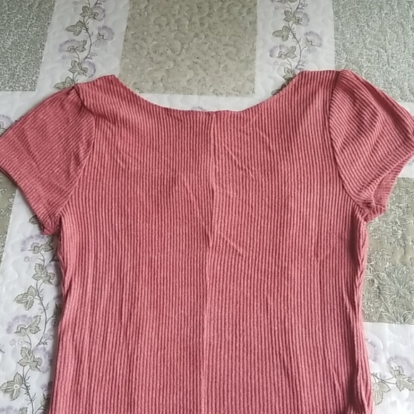 Arizona Yuma Rose Square Neck Ribbed Bodysuit - Picture 14 of 16